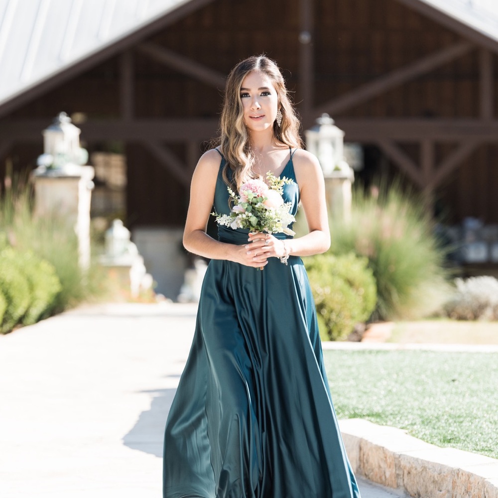 Peacock Green Dress